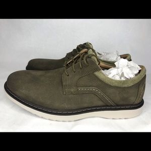 Men’s Clark’s Un Geo Lace Oxford Nubuck Green